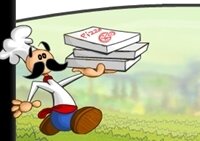 เกมส์พ่อครัวทำพิซซ่าผจญภัย (When Pizzas Attack)