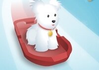 เกมส์สัตว์สโนว์บอร์ด (Pet Sledding)